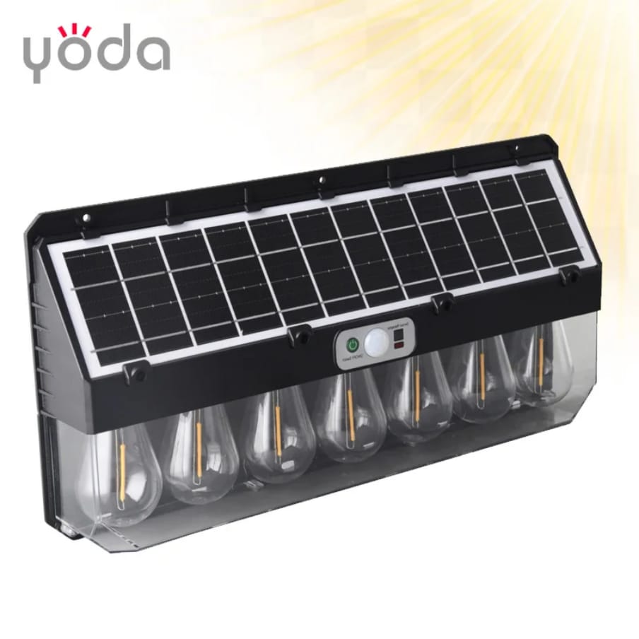 Outdoor Solar Wall Light with Tungsten Bulb – Motion Sensor, 18650 Battery & Solar Panel | Perfect for Garden, Stairs, Driveways & Patios"