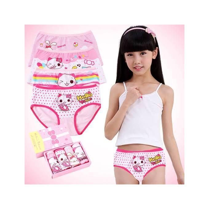 “Beautiful Flowered Girls’ 100% Cotton Panties – Ultra-Soft, Breathable Floral Underwear for Everyday Comfort and Delicate Skin”