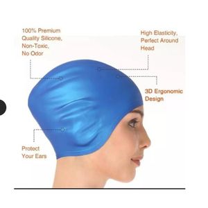 Unisex Children’s Silicone Swim Cap – Soft Stretchable Waterproof Swimming Hat for Boys and Girls, Lightweight and Comfortable Swim Cap for Training