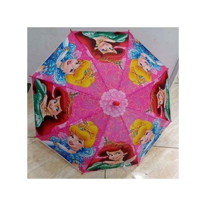 Kids Cartoon Print Umbrella – Fun Colorful Rainproof Umbrella with Easy Grip Handle – Durable Wind-Resistant Children’s Rain Gear