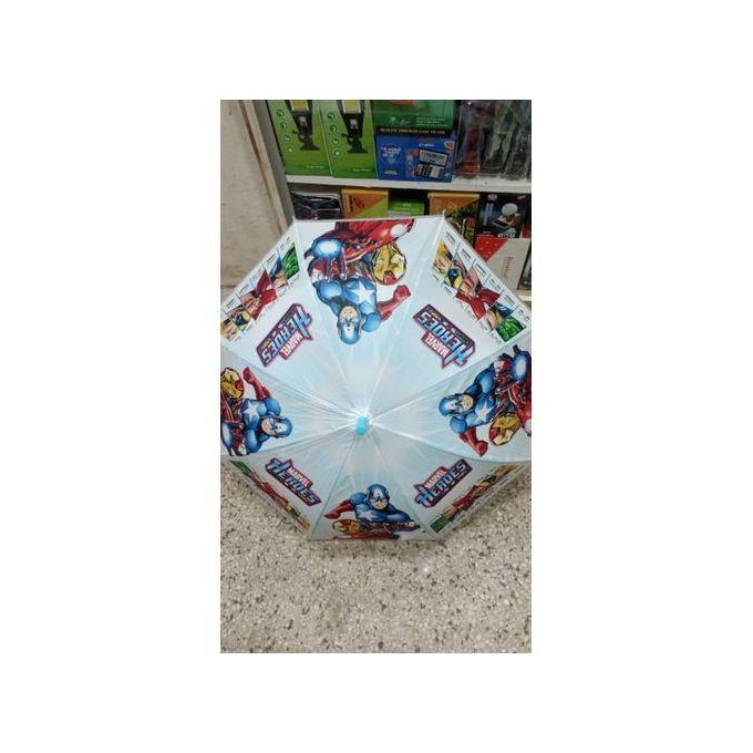 Kids Cartoon Print Umbrella – Fun Colorful Rainproof Umbrella with Easy Grip Handle – Durable Wind-Resistant Children’s Rain Gear