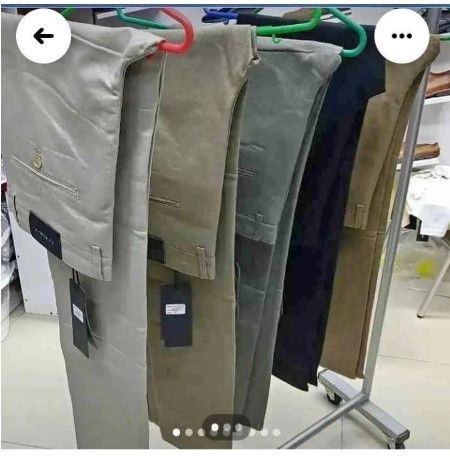 2 PCS Men’s Stretch Soft Khaki Chino Trousers – Break Rules Collection Comfortable Flexible Smart Casual Pants for Everyday Wear