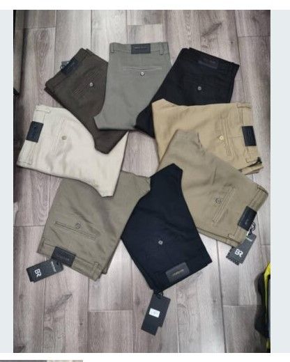 2 PCS Men’s Stretch Soft Khaki Chino Trousers – Break Rules Collection Comfortable Flexible Smart Casual Pants for Everyday Wear