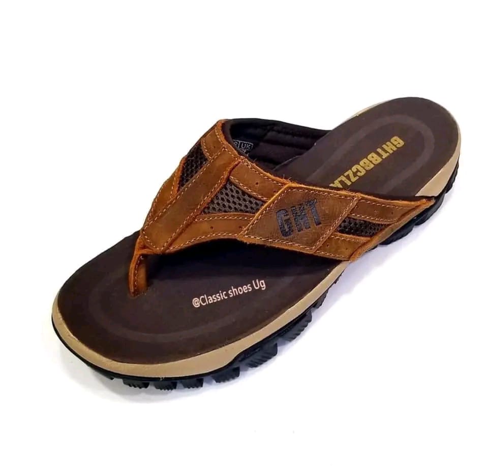 High Quality Leather men's leather open shoes/sandals