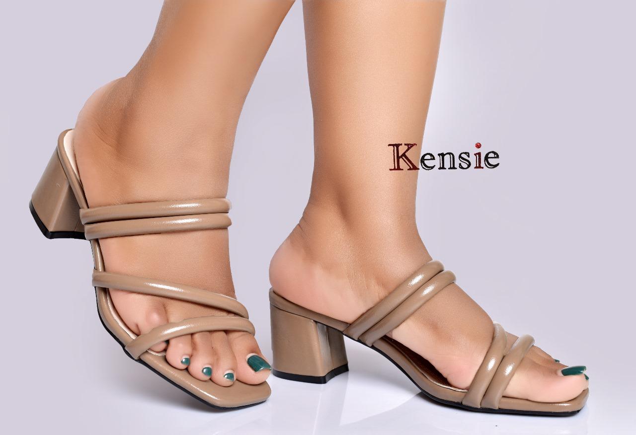KENSIE Quality fashion comfortable women/ladies open block classic Heel shoes
