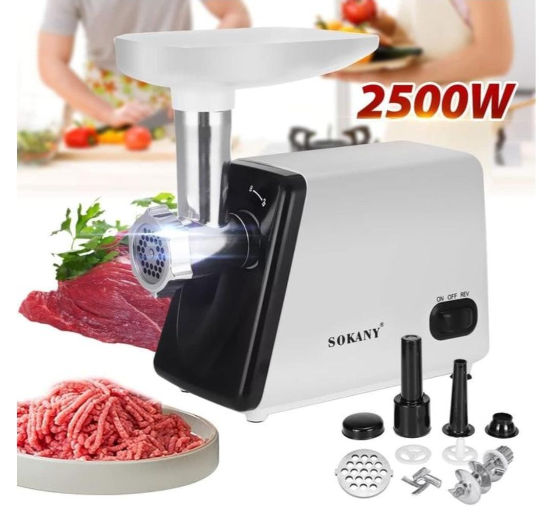 Sokany  Multifunctional  Electric Meat Mincer or Meat Grinder 2500watts Power & Service🔥 🔥 🔥 🔥 powerful and service