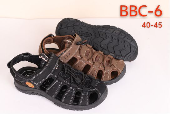 High Quality Leather men's leather open shoes/sandals