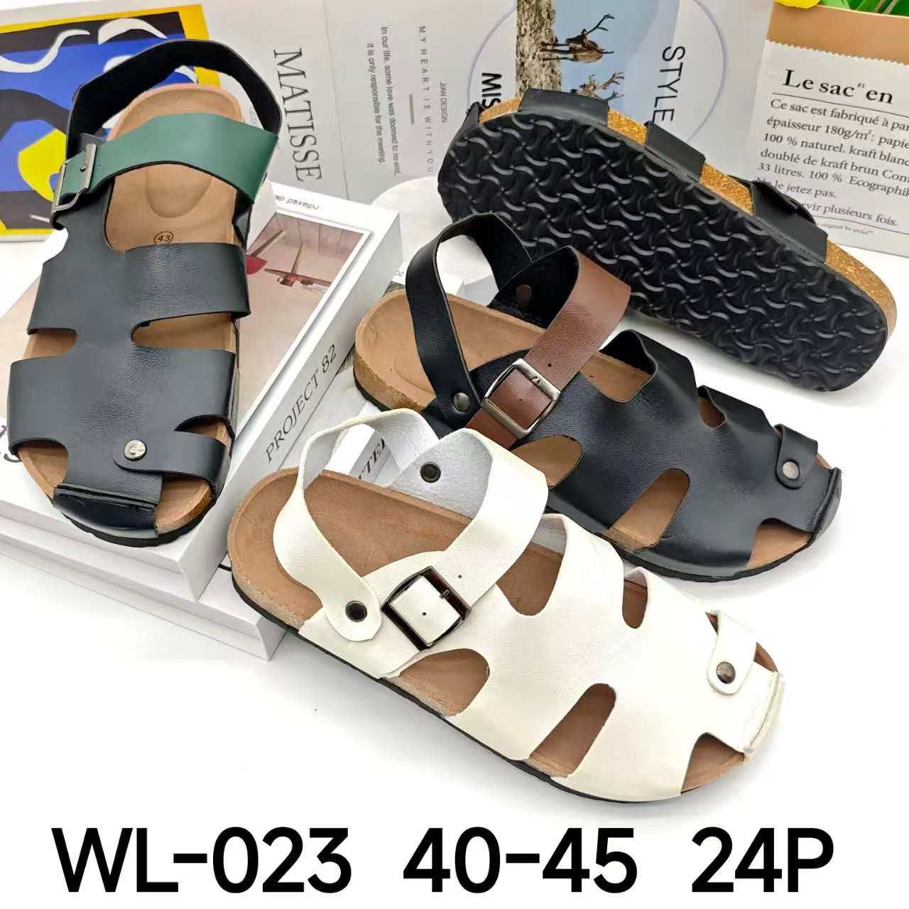 High Quality Leather men's leather open shoes/sandals