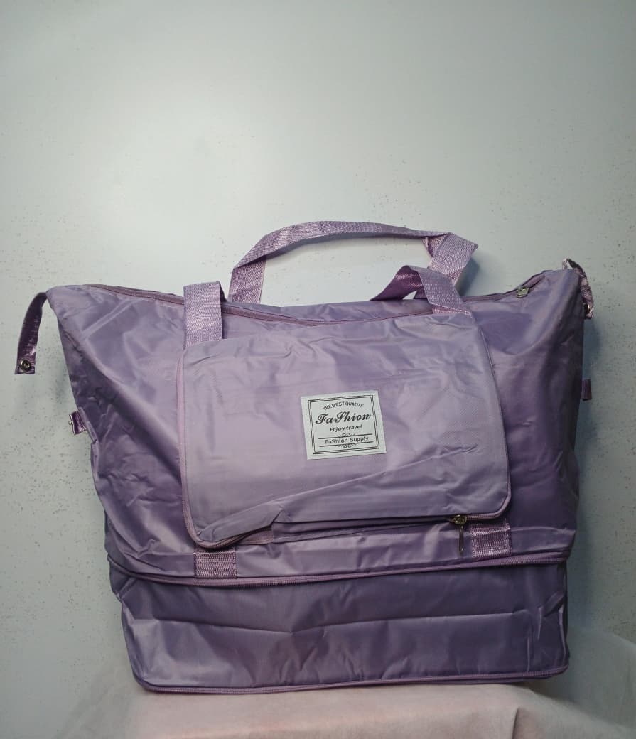 🧳 Large Capacity Travel Duffel Bag – Expandable Foldable Luggage (Real Picture)
✔ Large spacious main compartment
✔ Expandable bottom zipper section
✔ Lightweight & easy to carry
✔strong