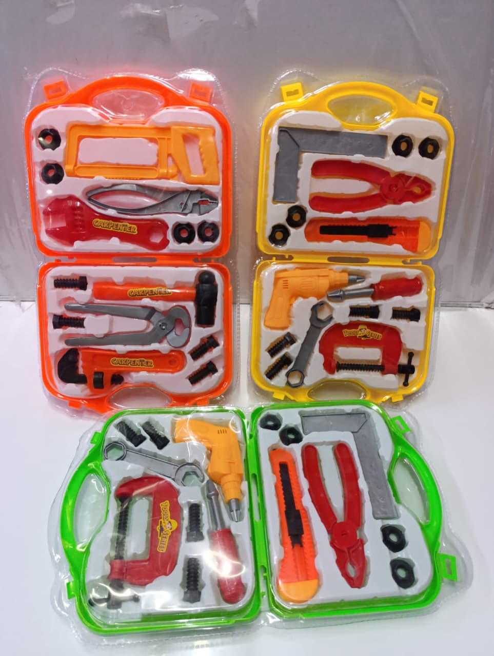 New Kids Tool Set – Pretend Play Carpenter Kit with Drill, Hammer, Wrench & Toolbox | Educational Construction Toy for Boys & Girls (3+ Years).🧰 Complete Tool Kit.🔧 Realistic Design.🎒 Portable Tool