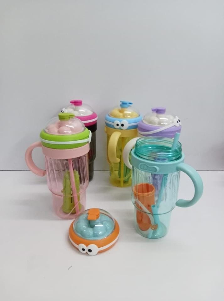 ACRYLIC ICE-CREAM / MILKSHAKE CUP WITH REUSABLE  SRAW