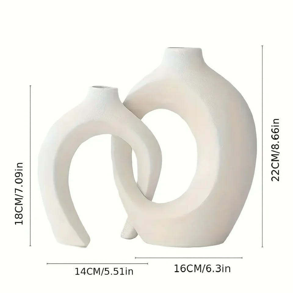 14CM & 16CMNORDIC DOUGHNUT VASE 2 In 1