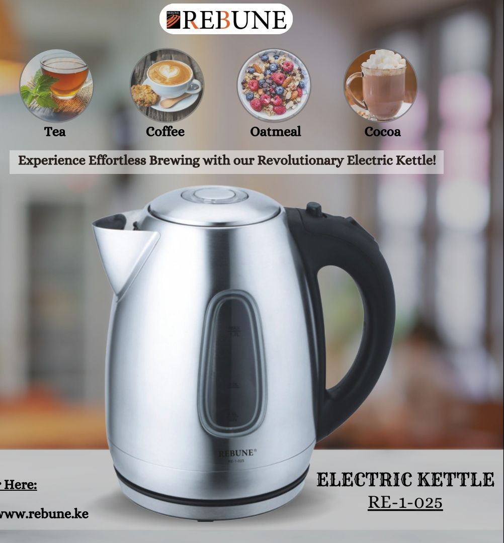 Rebune Electric Kettle 1.7L RE-1-025 Silver
