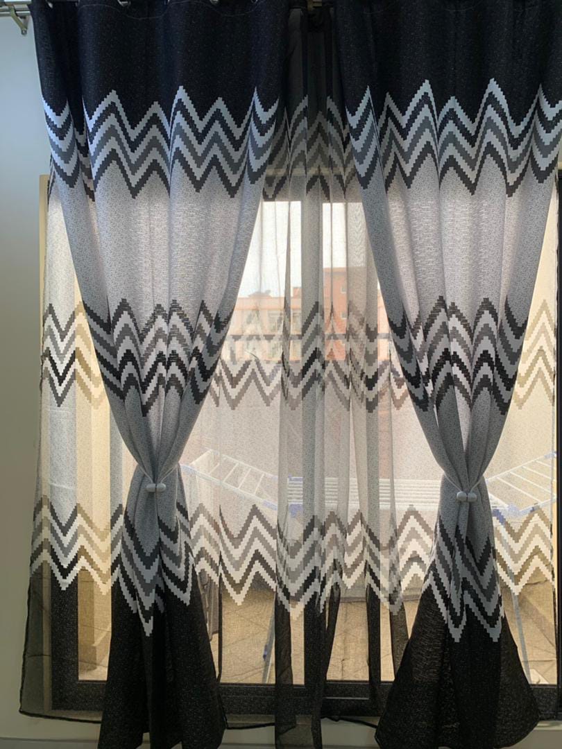 Heavy 3 PCS Curtain Set