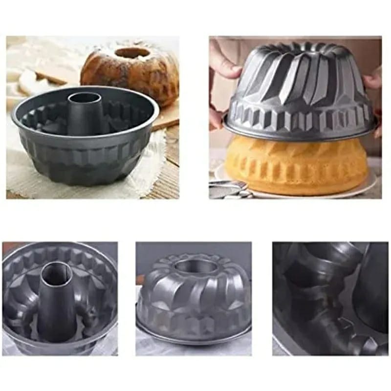 Nordic Carbon Steel Bundt Non-stick Granite Baking Tin