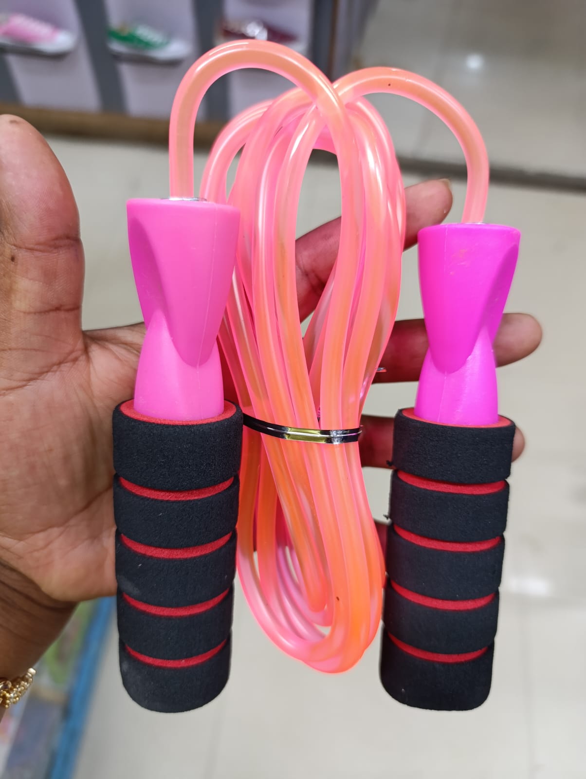 Counting Adjustable Skipping Rope - With Counter , Tangle-Free Exercise Jumping Rope For Women, Men, Kids For Fitness, Workout, Gym.