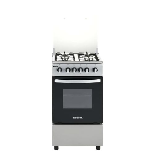 50 * 55 BRUHM FULL GAS STANDING GAS COOKER, Adjustable legs, LPG adjusted, Manual ignition, Premium series.