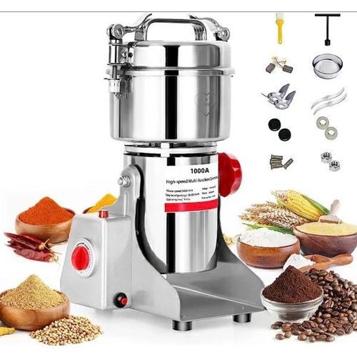COMMERCIAL FLOUR MILLER  GRINDER FOR HERBS/SPICES, Suitable for grinding dry products such as coffee beans, beans, nuts, spices, herbs, wheat, soybeans, pepper, corn, rice, pet food, and more grains.