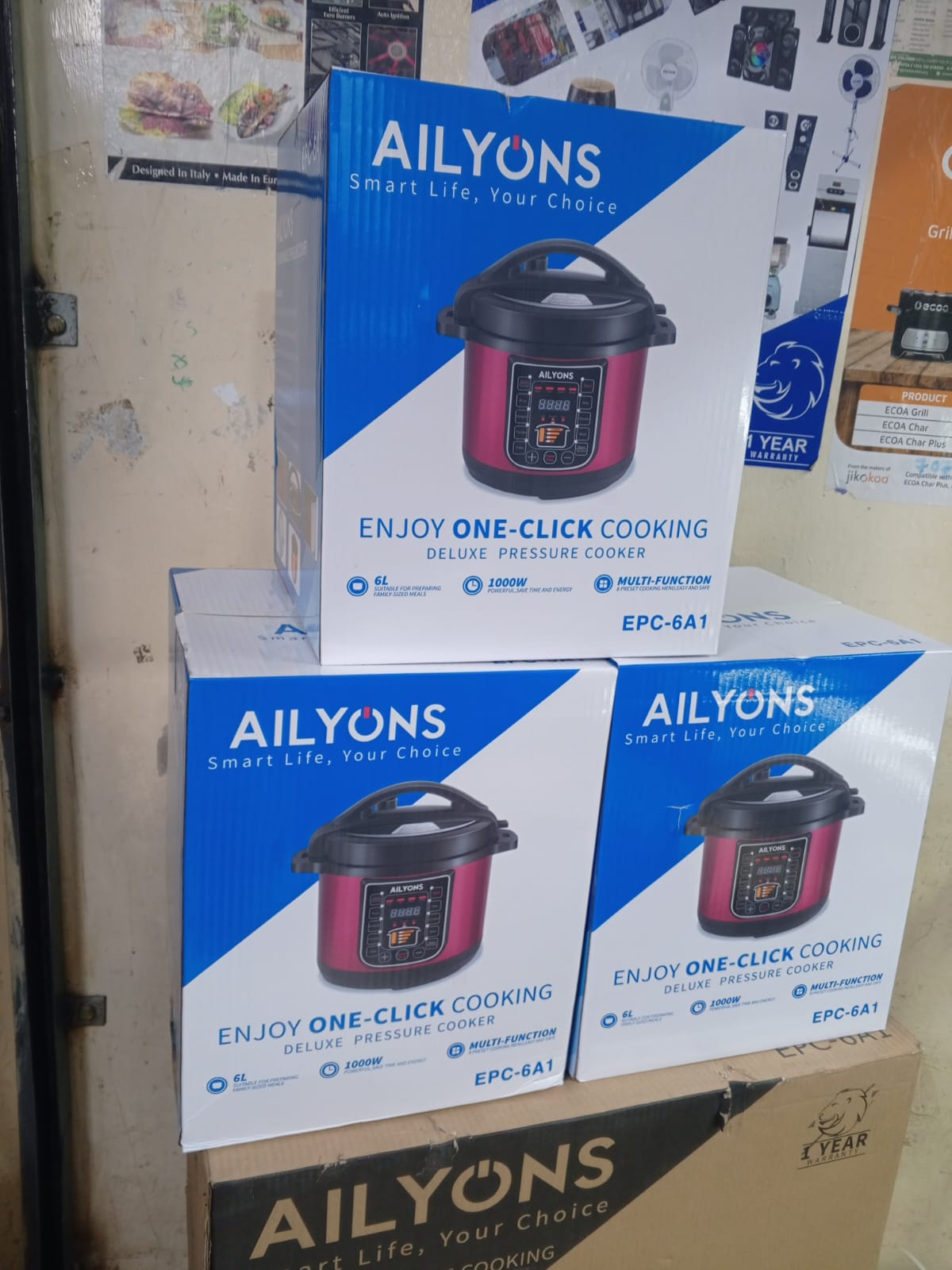 AILYONS 6 Litres Electric Pressure Cooker