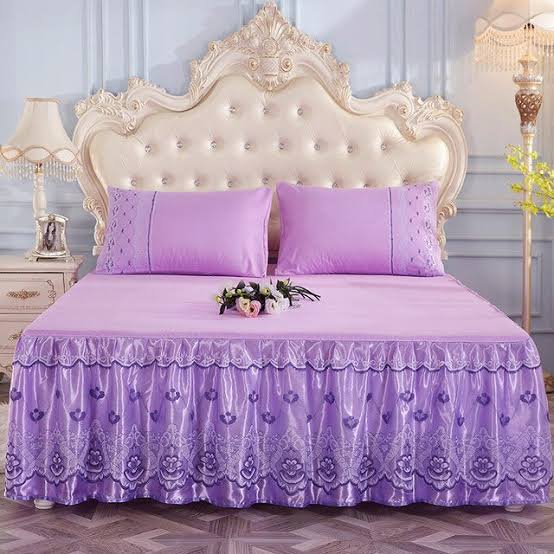 4*6 3 Pcs Decorative Bedskirt Set