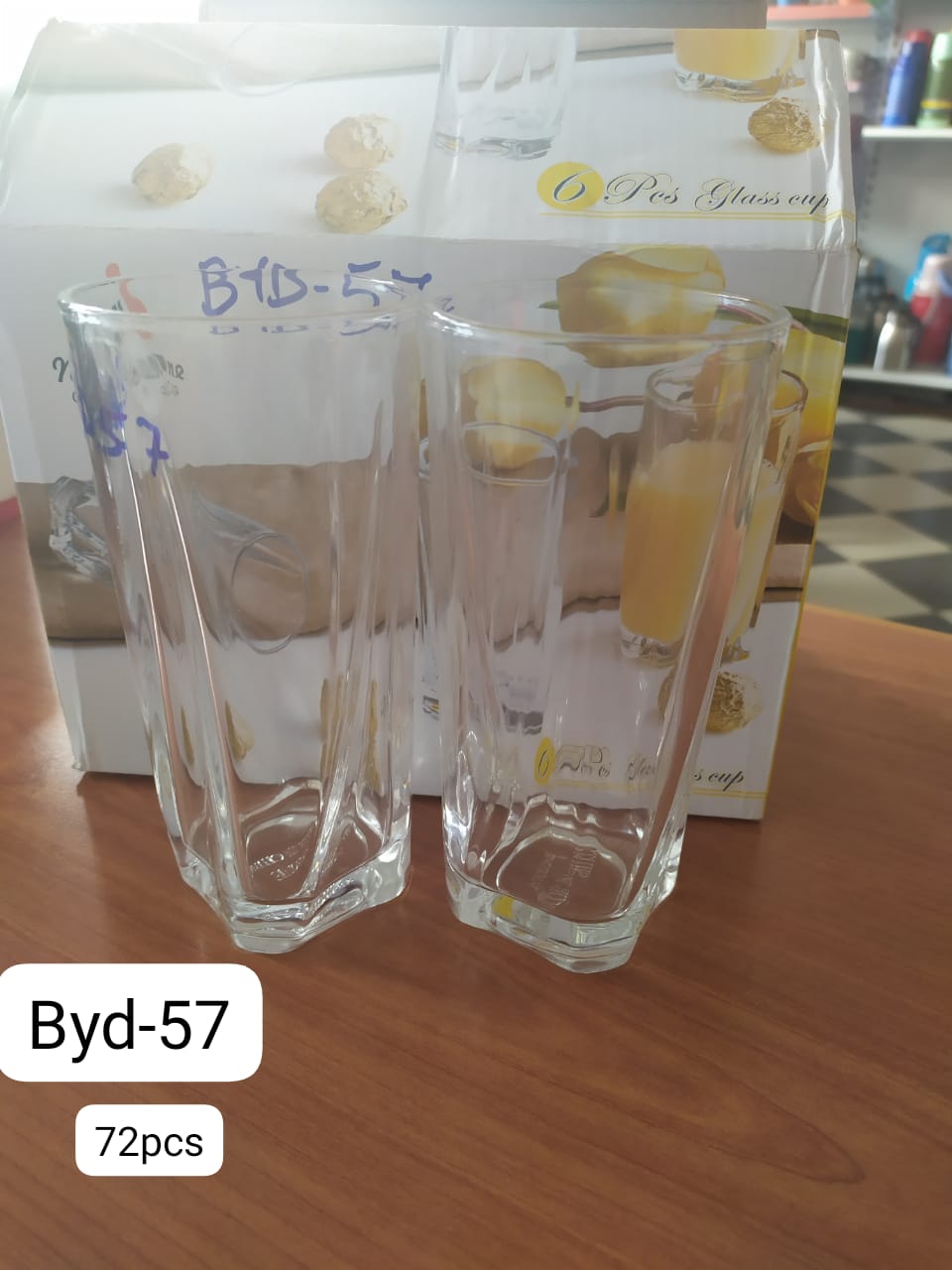 6 PCS NICE ONE 387 ML HIGH QUALITY GLASS CUPS - For Whisky , Wine  Water