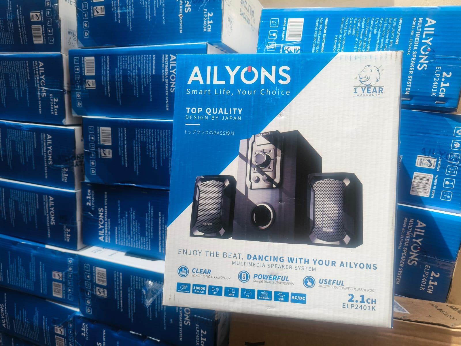 AILYONS Sub Woofer - 2.1CH Multimedia Speaker BT/SD/USB PORT
