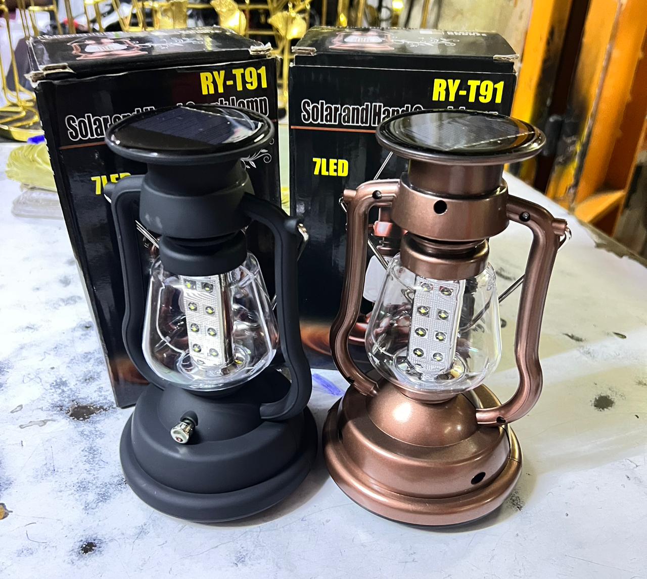 SOLAR BATTERY POWERED RECHARGEABLE LAMP