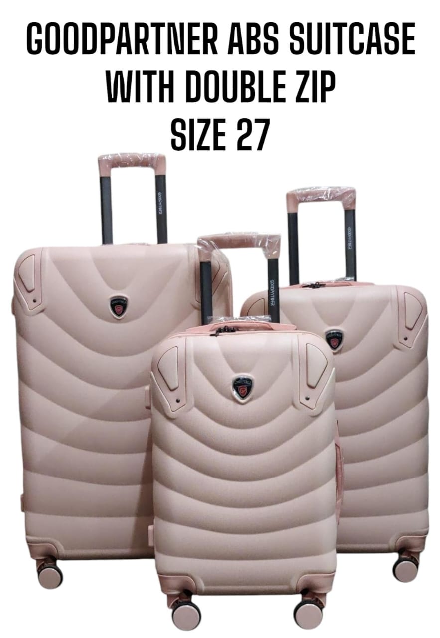 3 IN 1 GOOD PARTNER FIBER SUITCASE - WITH DOUBLE ZIP (SIZE 27)