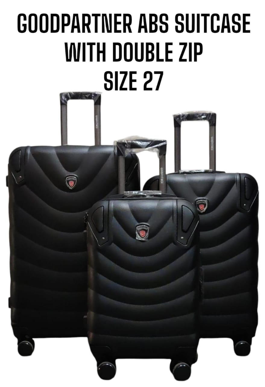 3 IN 1 GOOD PARTNER FIBER SUITCASE - WITH DOUBLE ZIP (SIZE 27)