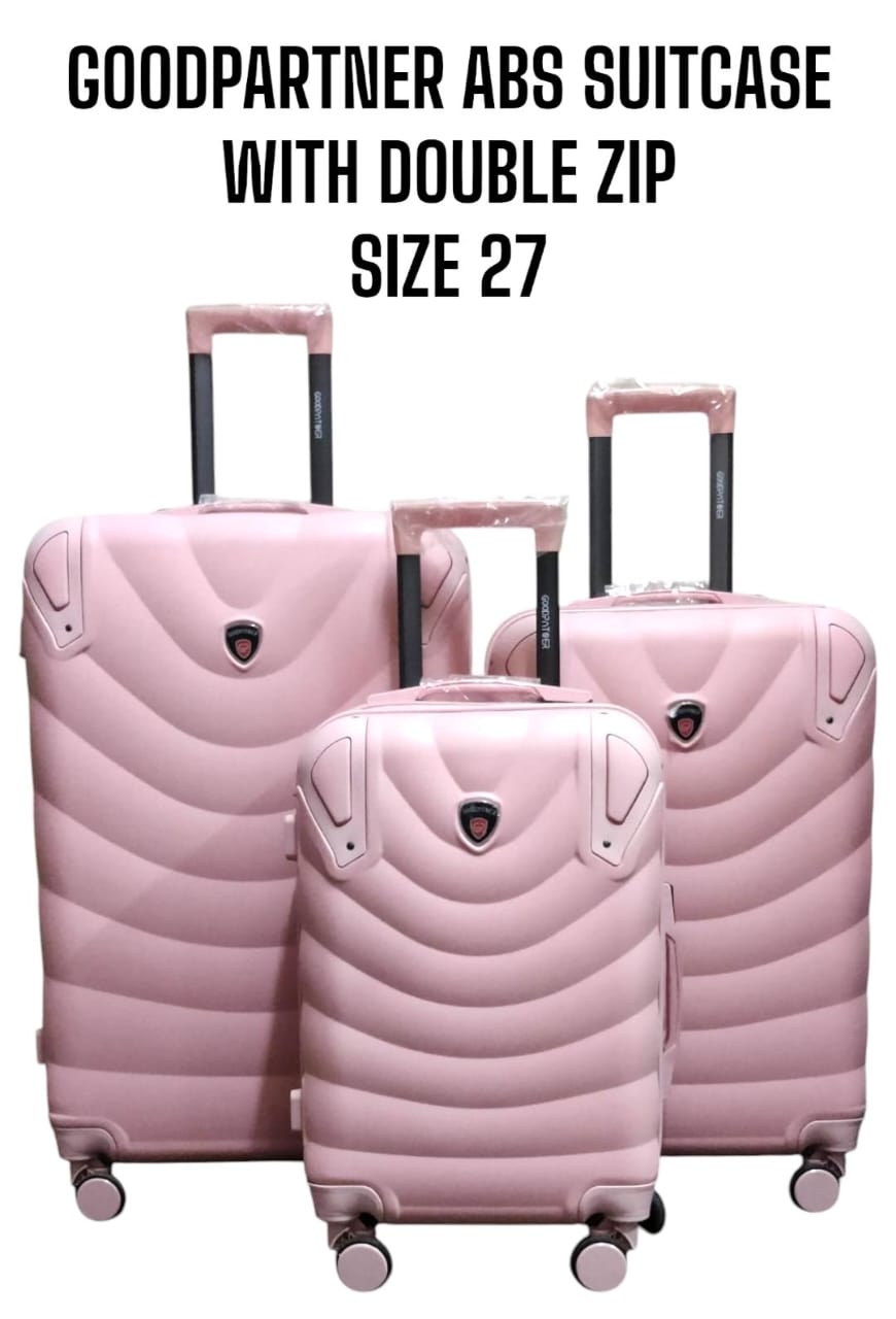 3 IN 1 GOOD PARTNER FIBER SUITCASE - WITH DOUBLE ZIP (SIZE 27)