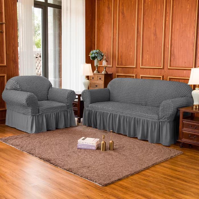5 SEATER ELEGANT TURKEY SOFA SEAT COVERS (3:1:1) - transforms your coach to a stunning center piece, protects your sofa furniture daily wears and tears, kids, scratches from pets, dogs or spills