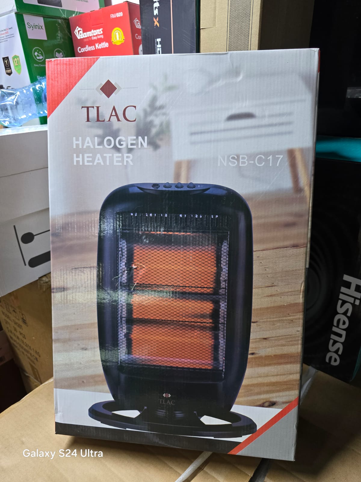 PORTABLE ROOM HEATER. TLAC (NCB C17) Halogen Room Heater – Fast, Energy-Efficient, Portable