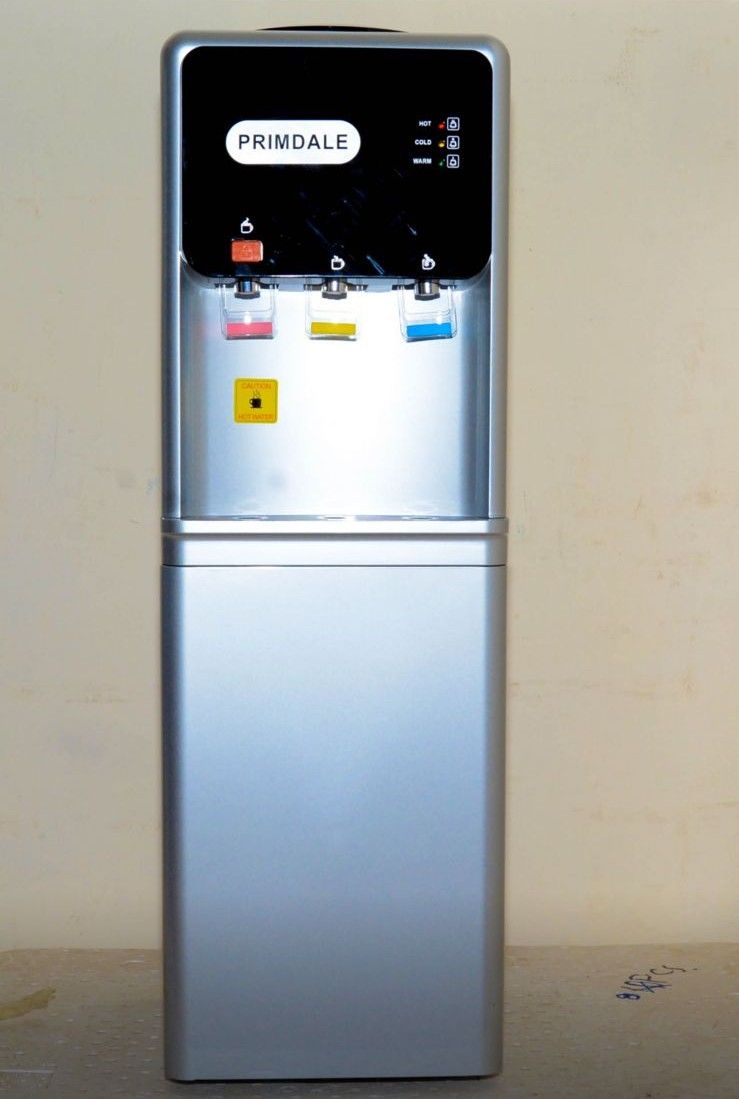 Silver Primdale 3-Tap Water Dispenser – Hot, Normal & Cold Free-Standing Cooler