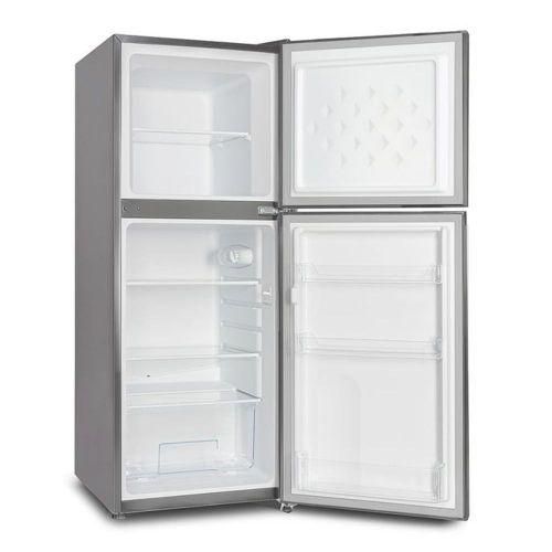 SMART PRO FRIDGE. Smart Pro SFR-150-DT-I 121L Double Door Refrigerator – Silver, Energy-efficient cooling for long-lasting freshness, Small space, big freshness , get yours before stock runs out.