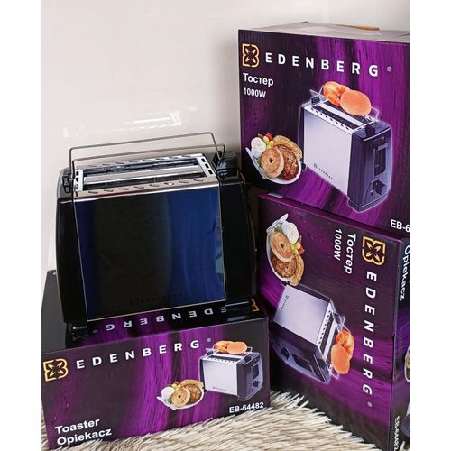 Edenburg Pop-Up Toaster – Quick, Convenient & Stylish, Its user-friendly pop-up design ensures safe and easy toasting, while adjustable browning control lets you customize each slice.