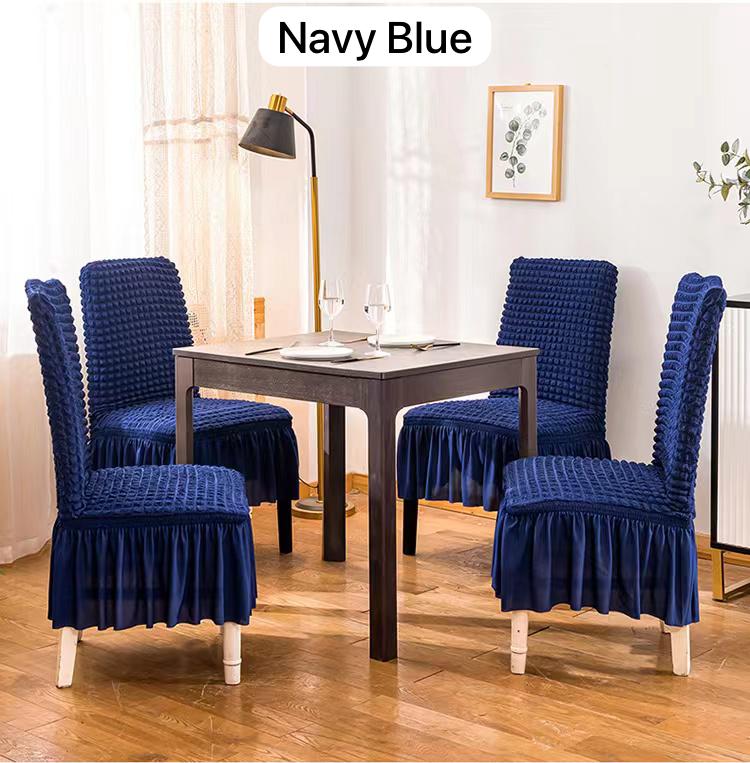 6 PCS SET OF DINING SEAT COVERS - They provide an elegant decor for your home with a slip cover, which is cotton, tailored and ultra soft.