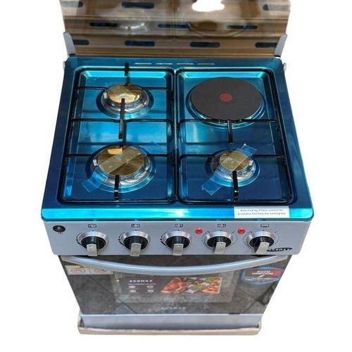 50*55 Ecomax 3+1  Standing Cooker - Electric oven with upper and down heating tube, With 1 big rapid hotplate, Pulse ignition for the gas burners.