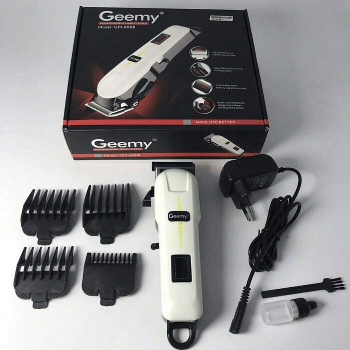 GEEMY GM-4008 PROFESSONAL HAIR TRIMMER - Stainless steel blades, Multi Purpose Hair Clipper, Special Safety Power Supply Cord.
