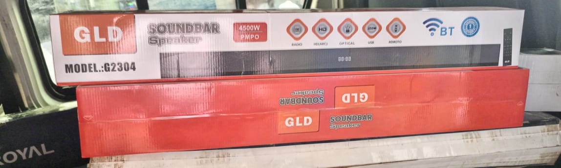 GLD (G2304) WIRELESS BT SOUNDBAR SYSTEM - DIGITAL RADIO/USB/ARC 45000W PMPO