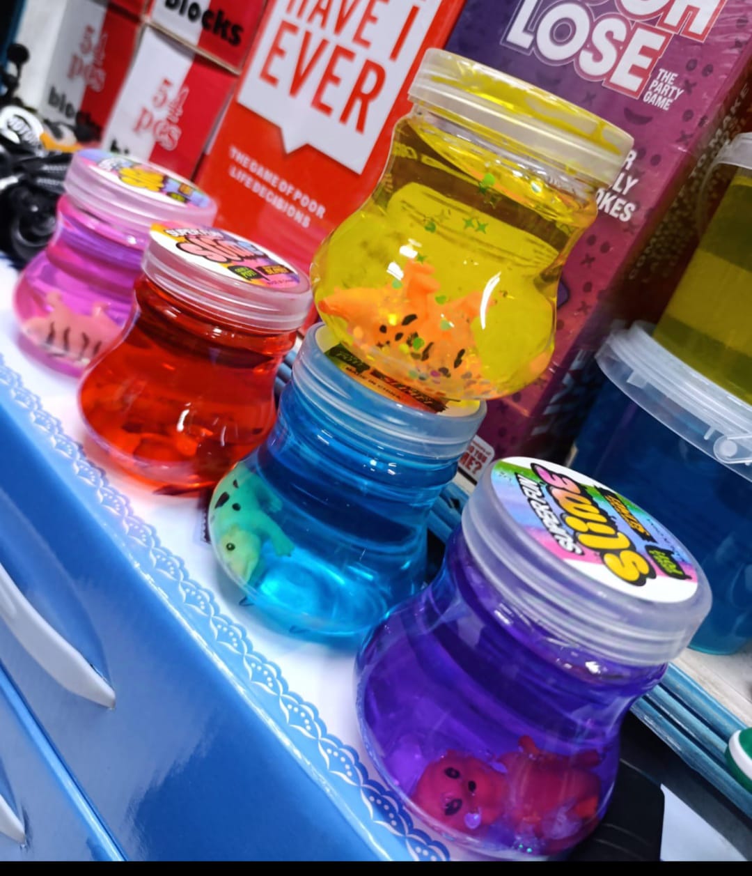 5 PCS KID'S MODELLING SLIME / CRYSTAL MUD - kids can create designs, shapes, and even choose colours of their choice , Improves their hand grip on the pencil in school .