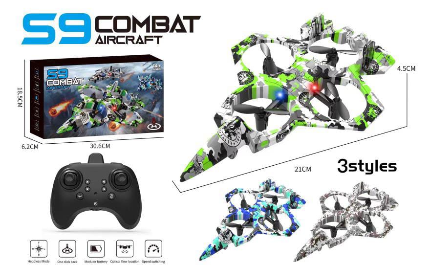 S9 Combat Aircraft – Remote Controlled Rechargeable RC Plane ✈️🔥, Remote-controlled, easy to fly with smooth, stable movement, Rechargeable battery, convenient and eco-friendly for repeated play.