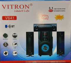 VITRON 3.1CH V641 MULTIMEDIA SPEAKER SYSTEM - 10000W P.MP.O Remote Control, 10000watts, Bluetooth, Aux/Digital FM ready, USB, Support, Sd card