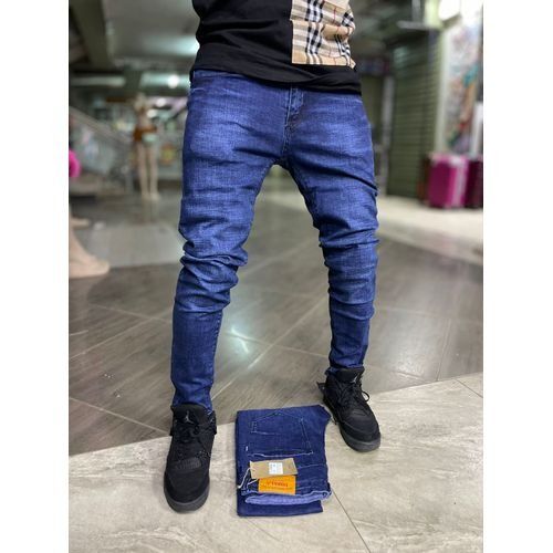 3D Fashion Men Denim Slim Fit Non Fade Jeans (Navy Blue) - Men Casual Jeans Pants Business Wear,Flat Front Twill Cotton Slacks Slim Fit Pants,High Quality Stretched Twill,Denim Fabric. More Comfortabl