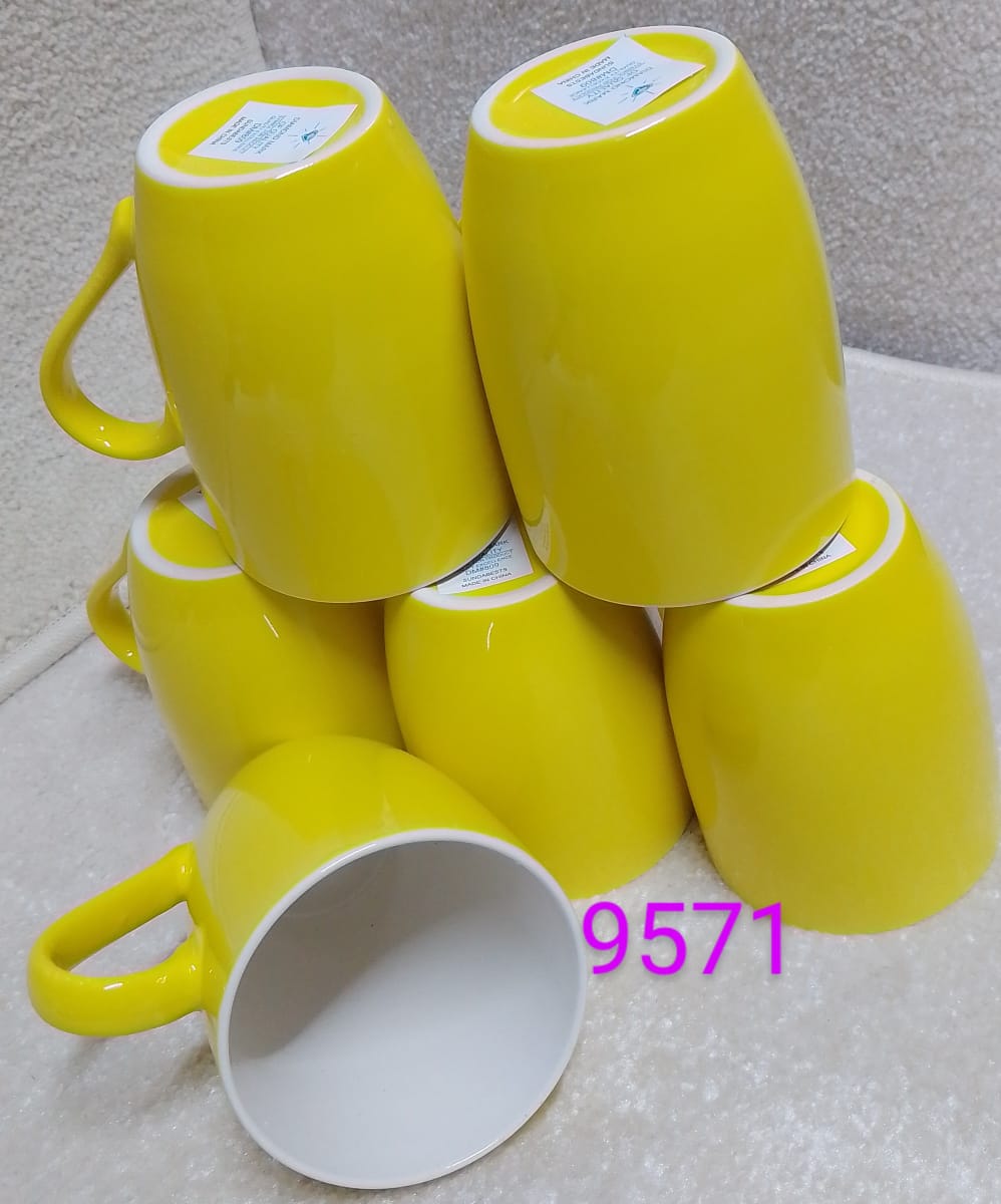 12 PCS Sundabest Ceramic Elegant Mugs/Cups For Tea/Coffee - Ideal for enjoying tea, coffee ,decaf, espresso, lattes or hot dark chocolate,soup, stew,cereals and more.