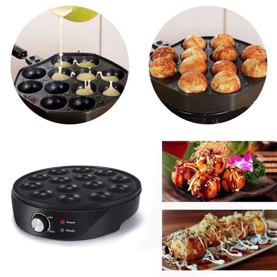 Rebune Electric Popcake Maker or Vitumbua Maker, Low power consumption, Non stick material, 12 holes, Easy to Use, Low power consumption.