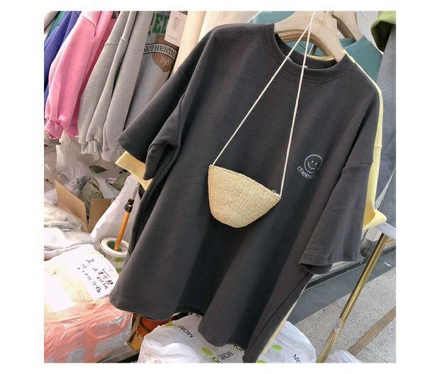 New product selection: Embroidered short sleeved T-shirt for women's Instagram fashion, 2024 summer outfit, new Korean loose plus size student T-shirt, Dongdaemun women's clothing