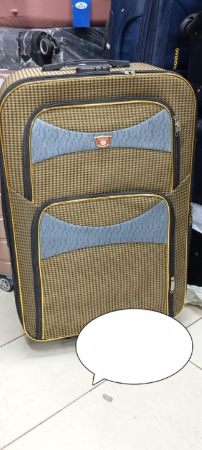 RESTOCKED Fashion 3 IN 1 Fabric material Bag Travel  trolley Bags