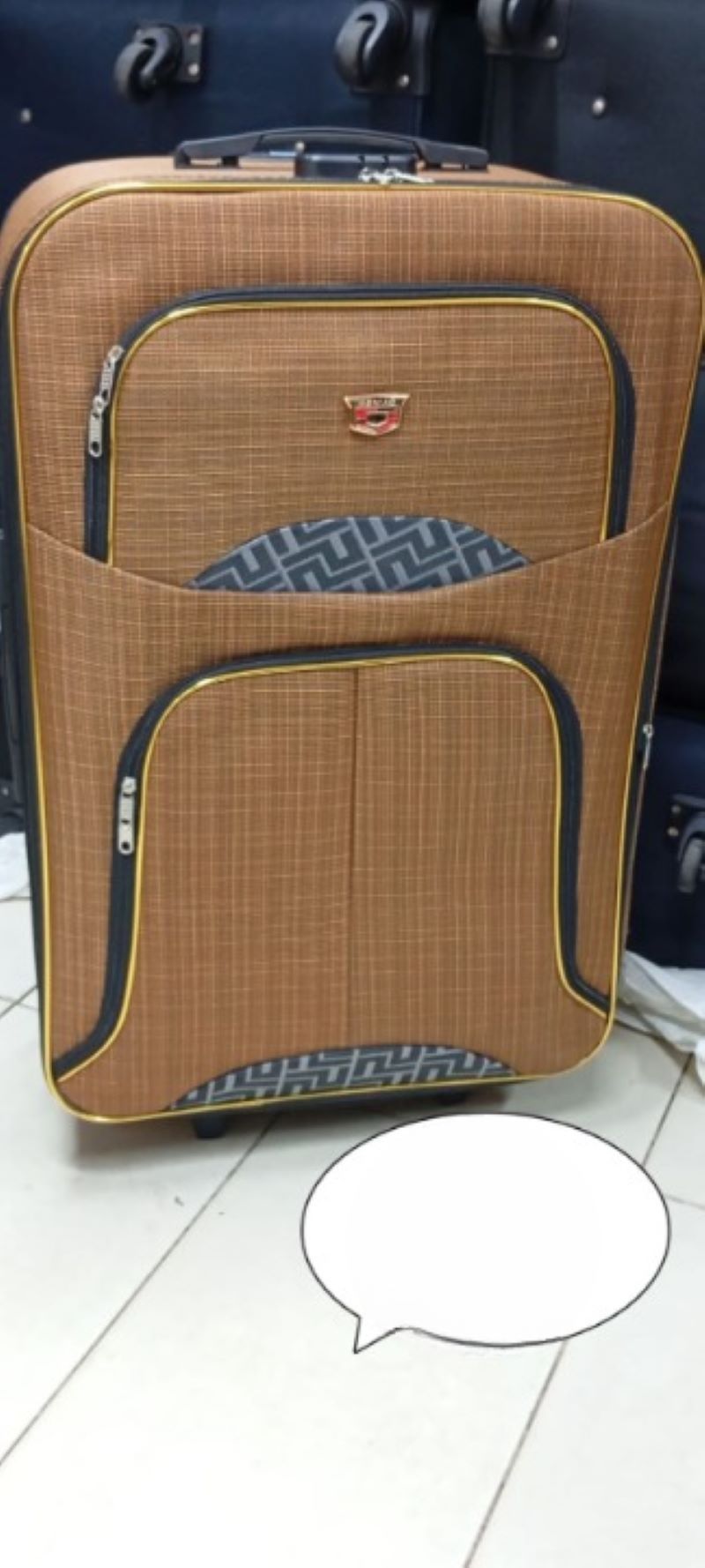 RESTOCKED Fashion 3 IN 1 Fabric material Bag Travel  trolley Bags