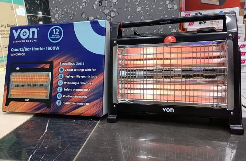 RESTOCKED Von VSHC164QK Bar Heater, 1600W Space Heaters