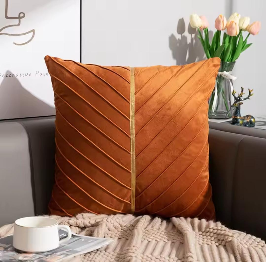 6PCS Velvet Throw Cushion Covers Ultra Soft Feel, 45cm x 45cm, Premium Home Decor